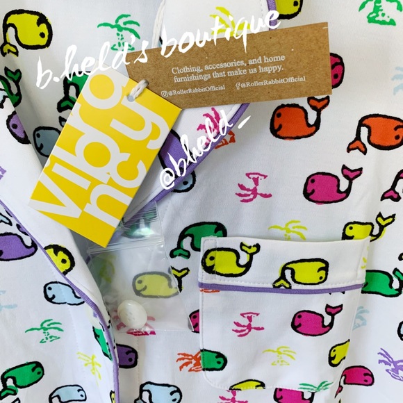 Roller Rabbit Moby Paradise Polo Pajamas in Multi Size X-Small XS Brand New NWT - Picture 4 of 16
